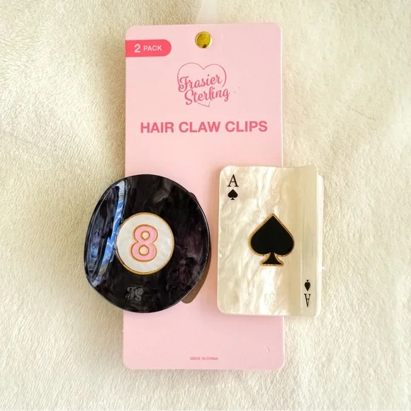 Viral 8 ball cards Frasier Sterling Hair Claw Clips Set Frasier Sterling Horsebit Hair Claw Clips, Set of 2 | The Summit main image 2